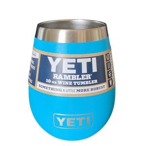 YETI Reef Blue Wine Tumbler New 10oz No Lid Cup Rambler